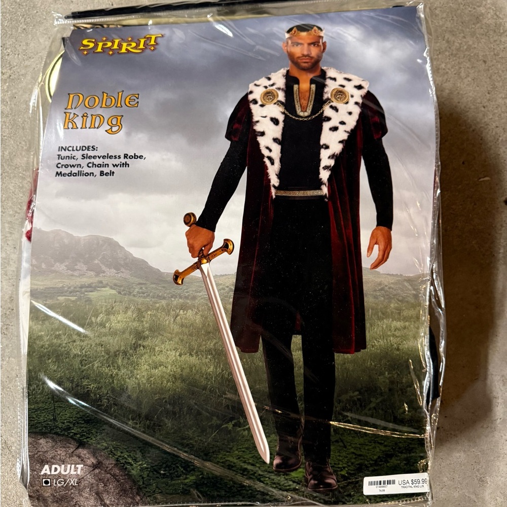 Spirit Noble King Men’s Costume